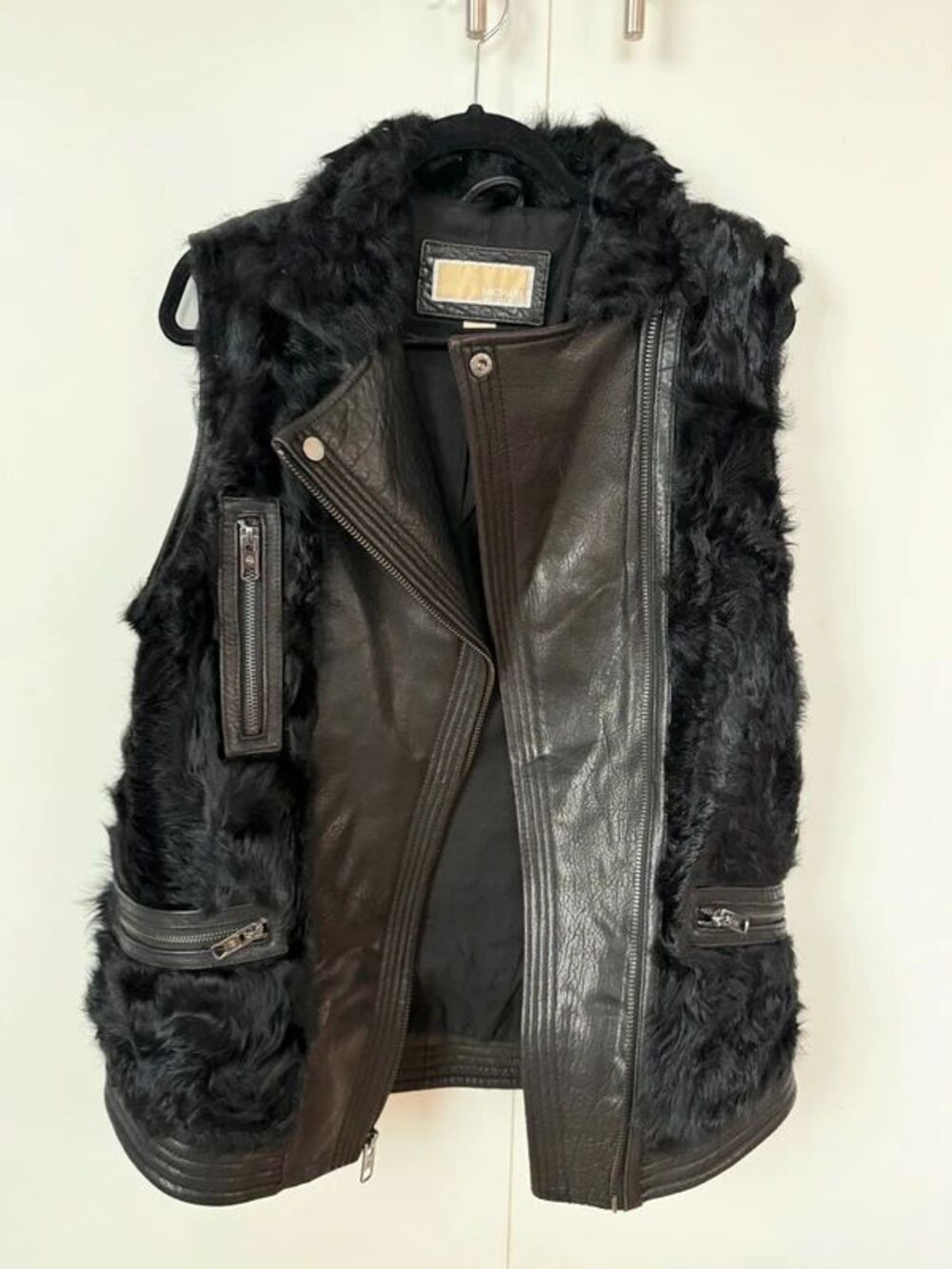 Michael Michael Kors - Leather/Shearling Vest - M